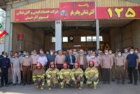 تقدیر از پرسنل واحد ایمنی و آتش نشانی مجتمع معدنی چادرملو