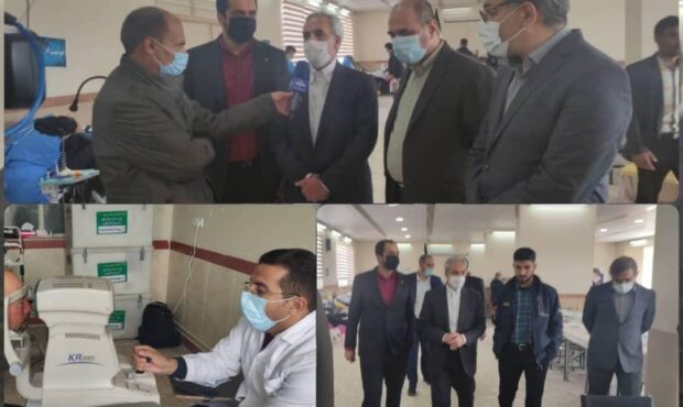 بازدید فرمانده بسیج ادارات از اردوی جهادی شرکت مس در ورزقان