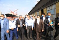 بازدید هوایی و زمینی وزیر صنعت، معدن و تجارت از بندر شهید رجایی و روند ترخیص کالاهای اساسی