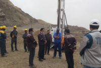 آغاز اکتشافات به روش حفاری مغزه گیری در معدن تپه قرمز سنگان