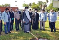 آئین کلنگ زنی و احداث یادمان شهدای گمنام شرکت فولاد خوزستان