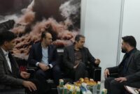 بازدید آقاجانلو و ملانوری از غرفه ایمپاسکو و ایمیدرو در نمایشگاه تخصصی معدن غرب کشور