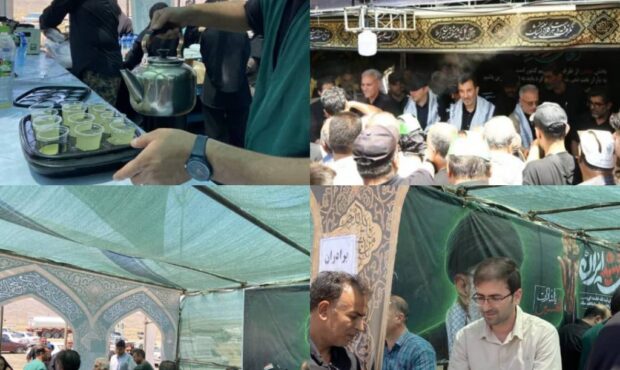 برپایی موکب خدمت‌رسانی به زائران مراسم تشییع رهبر شهید از سوی فولاد شاهرود